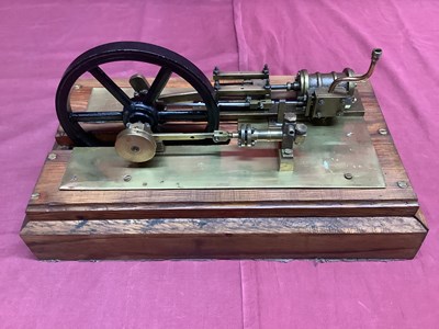 Lot 807 - A Brass And Cast Metal Horizontal Live Steam...