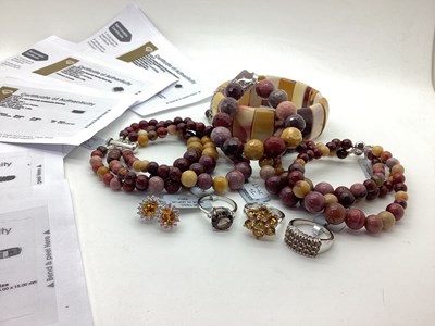 Lot 123 - The Genuine Gemstone Company Ltd; Mookite Bead...