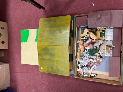 Lot 1063 - Timertoys Painted Wooden Farm Building, on...