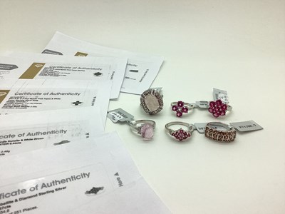 Lot 261 - The Genuine Gemstone Company Ltd; Six Modern...