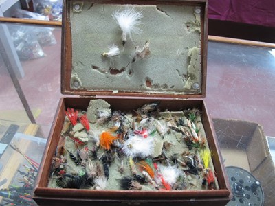 Lot 779 - A Quantity of Dry and Wet Flies, in a cigar box.