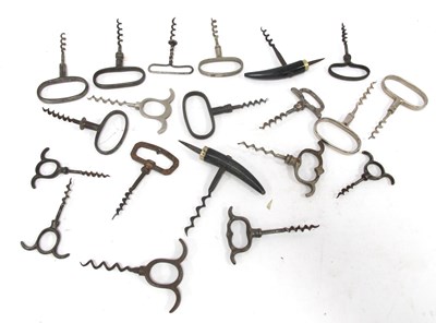 Lot 1433 - A Collection of Corkscrews, to include: ten...