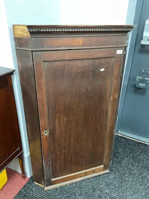 Lot 1569 - XIX Century Flat Fronted Corner Cupboard, with...