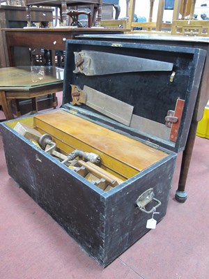 Lot 1135 - A Vintage Tool Box, containing a number of...