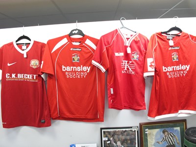 Lot 338 - Barnsley Home Shirts, Puma small bearing...