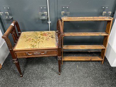 Lot 1610 - Edwardian Mahogany Box Seat Piano Stool on...