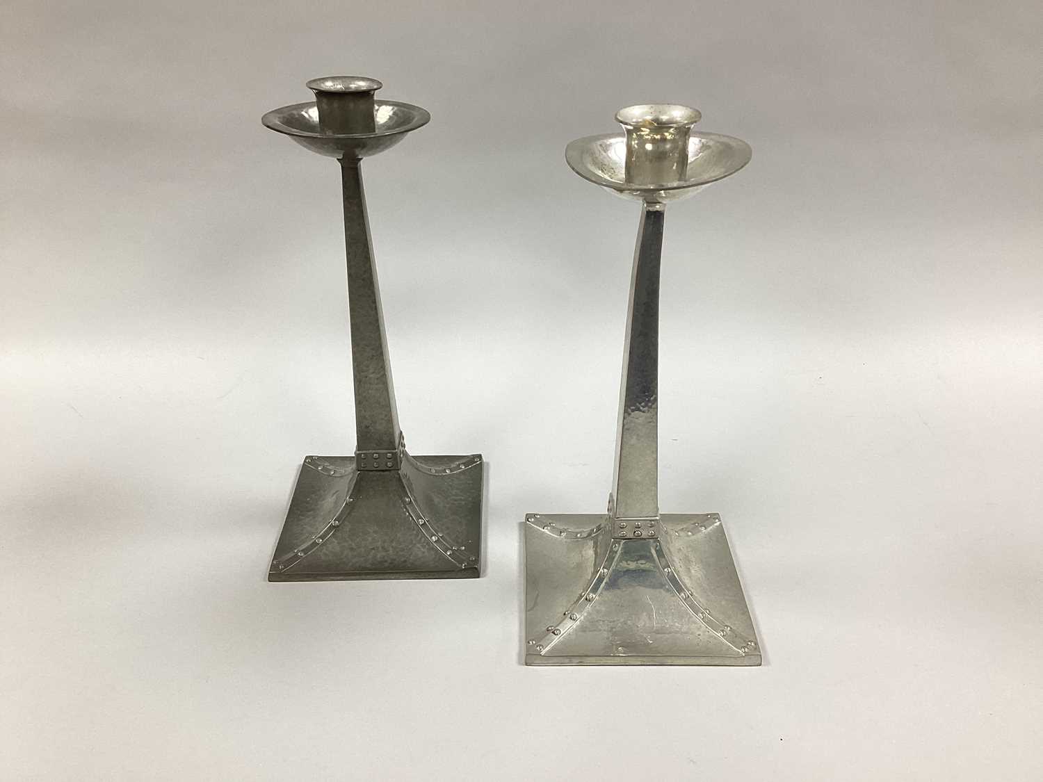 Lot 23 - A Pair of James Dixon & Sons Arts & Crafts...