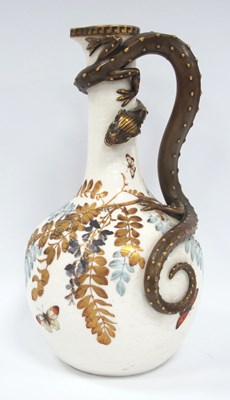 Lot 1192 - A Royal Worcester Porcelain Ewer, with...