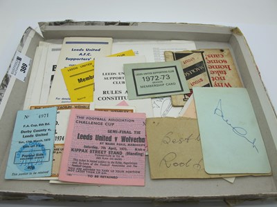 Lot 389 - Leeds United Tickets - 1973 F.A Cup Final, 74...