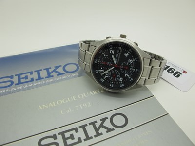 Lot 166 - Seiko; A Chronograph Gent's Wristwatch,...