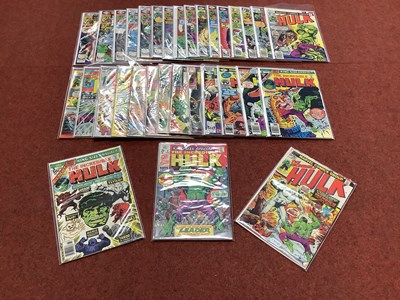 Lot 877 - Thirty Two The Incredible Hulk Comics by...