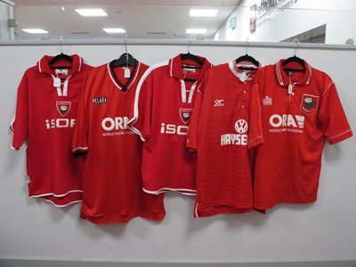 Lot 307 - Barnsley F.C Home Shirts, Gola 'VW Hayselden'...