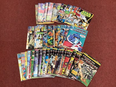 Lot 856 - Sixty Two Marvel U.K. Comics. Comprising of...