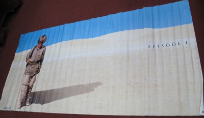 Lot 1540 - Star Wars Episode I, large promo poster in...
