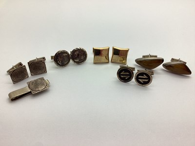 Lot 115 - A Pair of Modernist Style Cufflinks, each of...