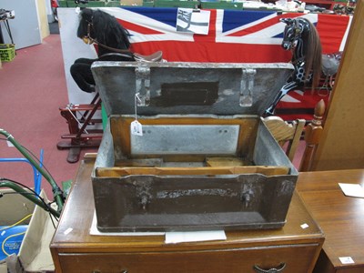 Lot 1471 - British Army Metal Ammunition Ordnance Hinged...