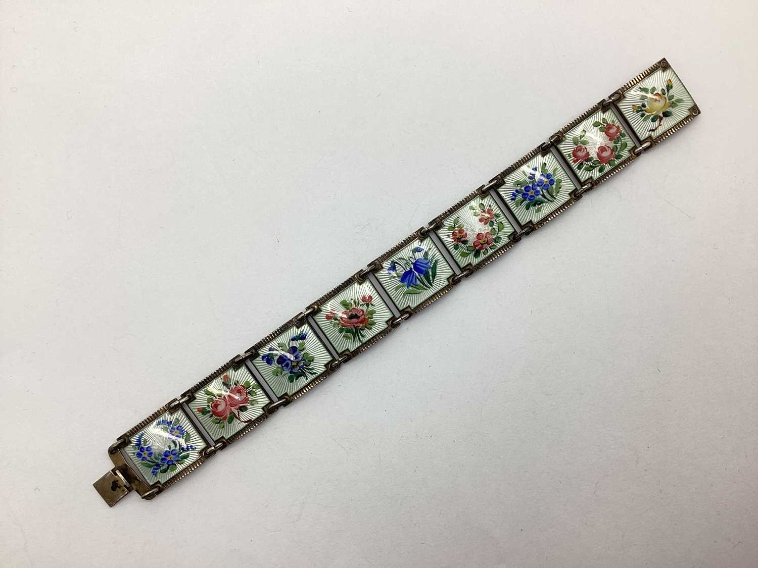 Lot 189 - Nils Erik Elvik; A Norwegian Enamel Panel...