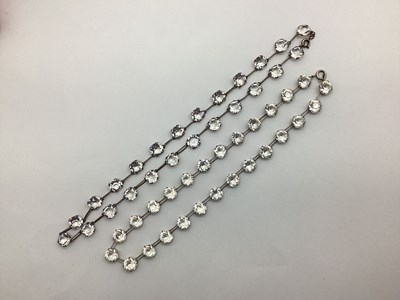 Lot 147 - An Art Deco Riviera Necklace, claw set,...
