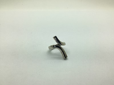 Lot 257 - Gucci; A Modern Hallmarked Silver Ring, of...