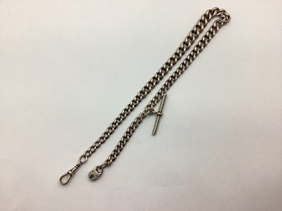 Lot 150 - A Vintage Hallmarked Silver Albert Chain in...