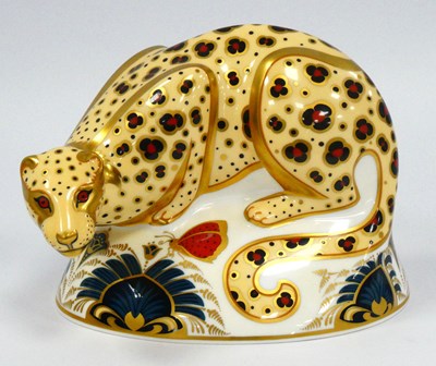 Lot 1033 - A Royal Crown Derby Porcelain Paperweight...