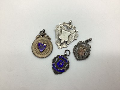 Lot 172 - Hallmarked Silver Medallion Pendants,...