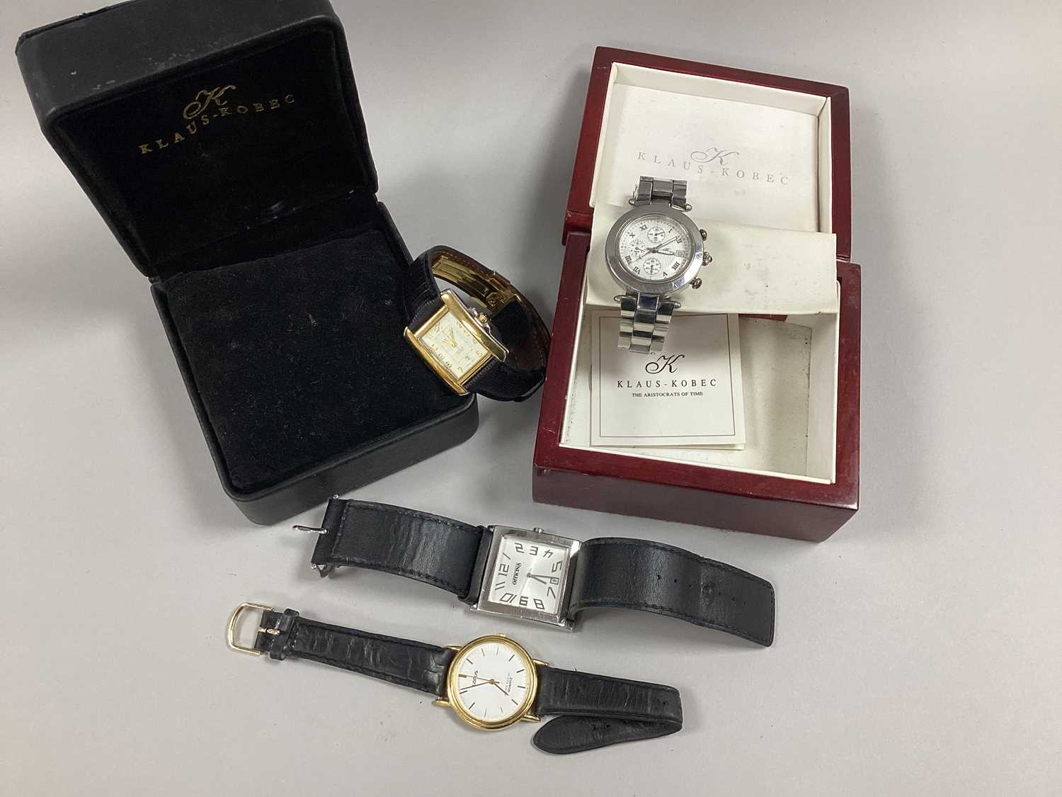 Lot 103 - KLAUS KOBEC; Modern Gent's Wristwatches,...