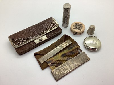 Lot 26 - A Hallmarked Silver Miniature Ladies Compact,...