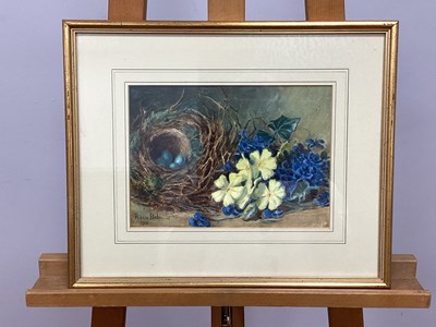 Lot 1255 - MINNIE ROSA BEBB (1857-1945) 
Still Life, blue...