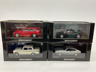 Lot 597 - Four Minichamps 1:43rd Scale Diecast Model...