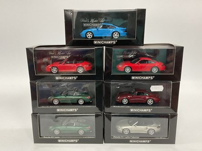 Lot 799 - Seven Minichamps 1:43rd Scale Diecast Model...