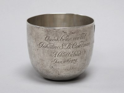Lot 34 - A Hallmarked Silver Tumbler, (makers mark...