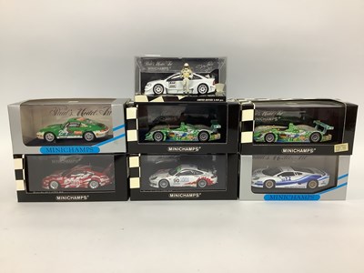 Lot 683 - Seven Minichamps 1:43 Scale Diecast Model GT...