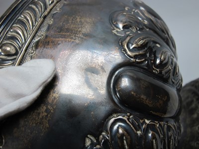 Lot 22 - A Large Victorian Hallmarked Silver Punch Bowl,...