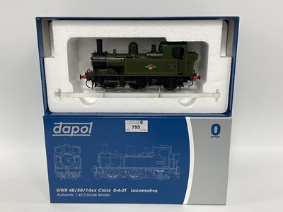 Lot 795 - A boxed Dapol 0 gauge 14xx class ex-GWR 0-4-2...