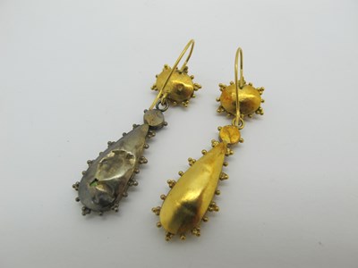 Lot 67 - An Antique Cross Pendant, collet set, with...