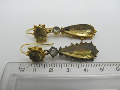 Lot 67 - An Antique Cross Pendant, collet set, with...