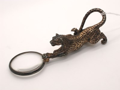 Lot 40 - A Modern Novelty Hallmarked Silver Leopard...