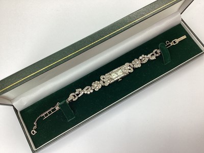 Lot 294A - A Highly Decorative Art Deco Diamond Set...