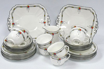 Lot 1091 - A Shelley Porcelain Part Tea Service, in the...