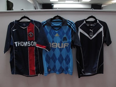 Lot 323 - Football Shirts - Marseille, Adidas light blue...