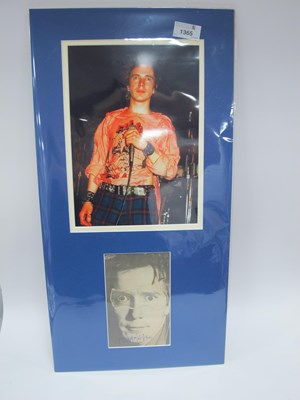 Lot 1010 - Sex Pistols, Johnny Rotten Autograph, blue pen...