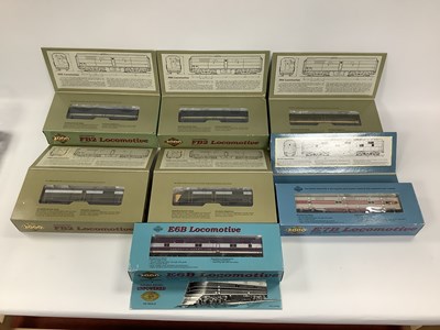 Lot 475 - Seven 'HO' Gauge U.S.A. Outline Boxed...