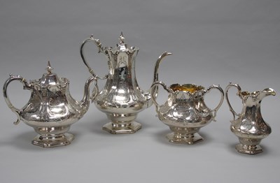 Lot 21 - A Handsome Matched Victorian Hallmarked Silver...
