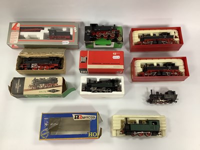 Lot 507 - Eight 'HO' Gauge Continental Outline Steam...