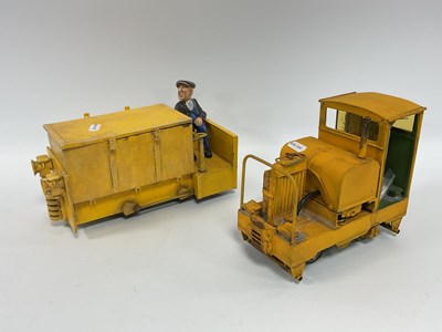 Lot 556 - Two Gauge One/10mm Scratch? Built 0-4-0 Diesel...