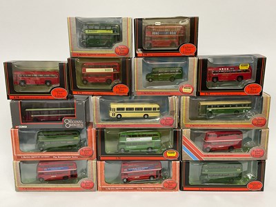 Lot 727 - Fifteen 1:76 scale Diecast model buses by EFE...