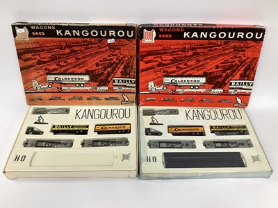 Lot 800 - Two boxed Jouef HO scale "Kangourou" wagon...