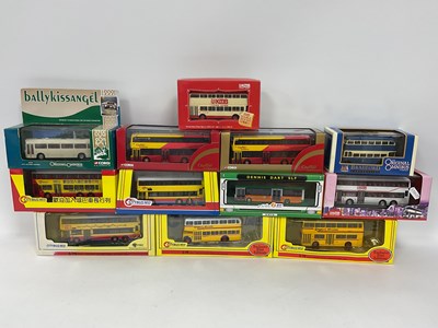 Lot 712 - Ten 1:76 scale Diecast model buses by Corgi,...