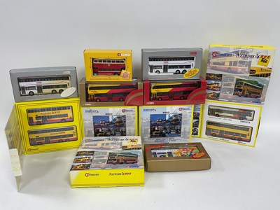 Lot 758 - Eighteen Diecast model buses by Corgi, mostly...